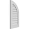 Ekena Millwork Quarter Round Top Right Surface Mount PVC Gable Vent w/ 3-1/2"W x 1"P Standard Frame, 16"W x 32"H GVPQR16X3201SN - alternate 2
